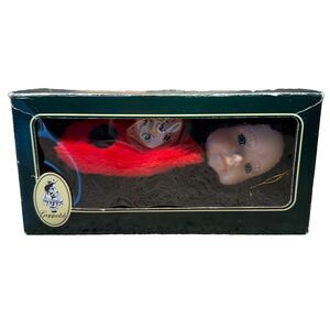 Geppeddo Cuddle Kids Lara Ladybug 2002 Porcelain Plush Doll 9" NIB